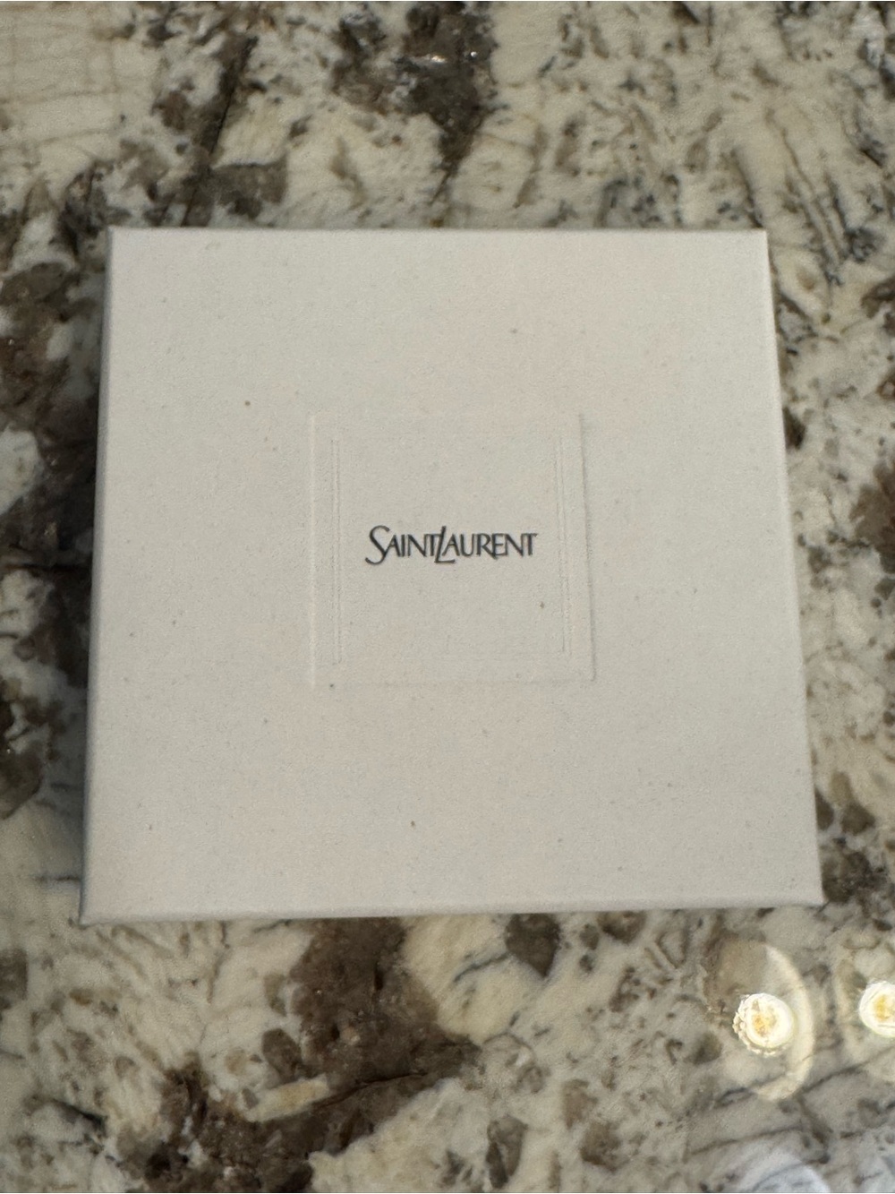 Saint Laurent Cream Jewelry/Accessory Box with Pouch - Picture 2 of 4
